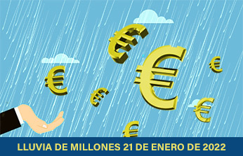 Lluvia de millones de Euromillones 21 de enero de 2022