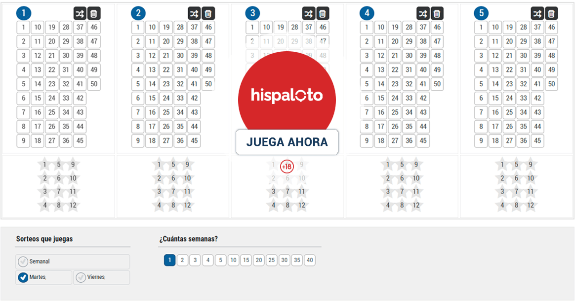 Jugar online a Euromillones