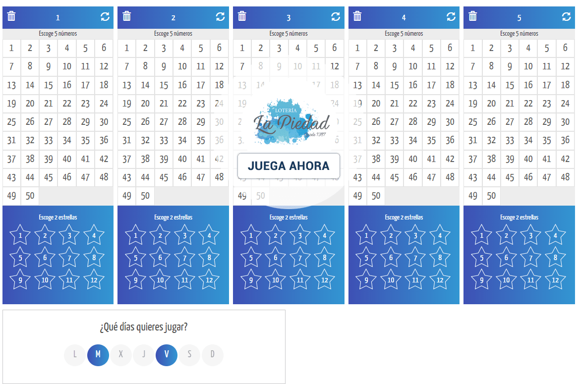Jugar online a Euromillones