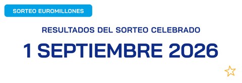 Sorteo de Euromillones del 1 de septiembre de 2026
