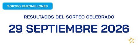 Sorteo de Euromillones del 29 de septiembre de 2026