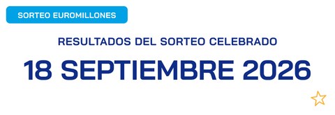 Sorteo de Euromillones del 18 de septiembre de 2026